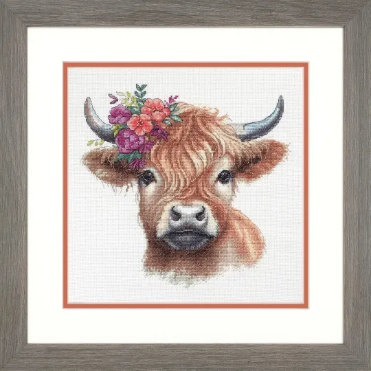 Набор для вышивания крестиком Highland Cow D70-35449