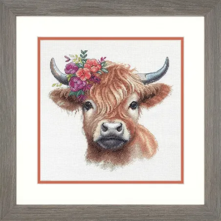 Kit de point de croix Vache des Highlands D70-35449