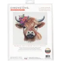 Kit de point de croix Vache des Highlands D70-35449
