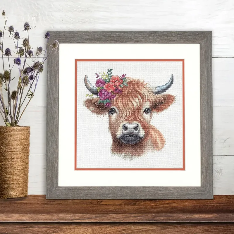 Kreuzstich-Set Highland Cow D70-35449
