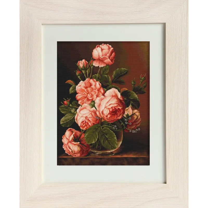 Petit Point Kit "Vase of roses" SG488