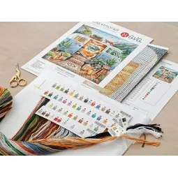 Cross-Stitch kit "Home is Where We Park It" 28.57 × 28.57 cm AVA-P017