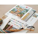 Kit de point de croix "La maison est là où nous nous garons" 28,57 × 28,57 cm AVA-P017