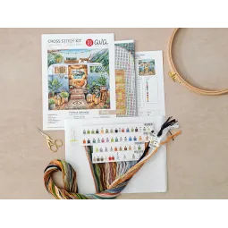 Cross-Stitch kit "Home is Where We Park It" 28.57 × 28.57 cm AVA-P017