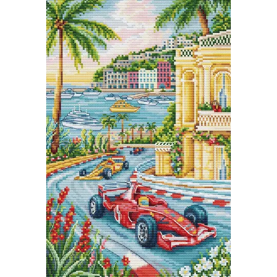 Набор для вышивания крестиком "F1 Гран-при Монако" 17.5 x 26 см SBPK05