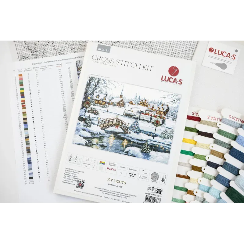 Cross Stitch Kit "Icy Lights" 48 x 35 cm SBU5111