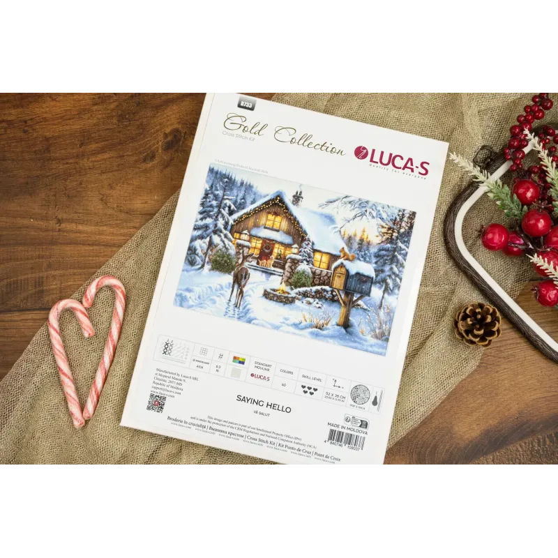 Cross Stitch Kit "Saying Hello"  52 x 35 cm SB733