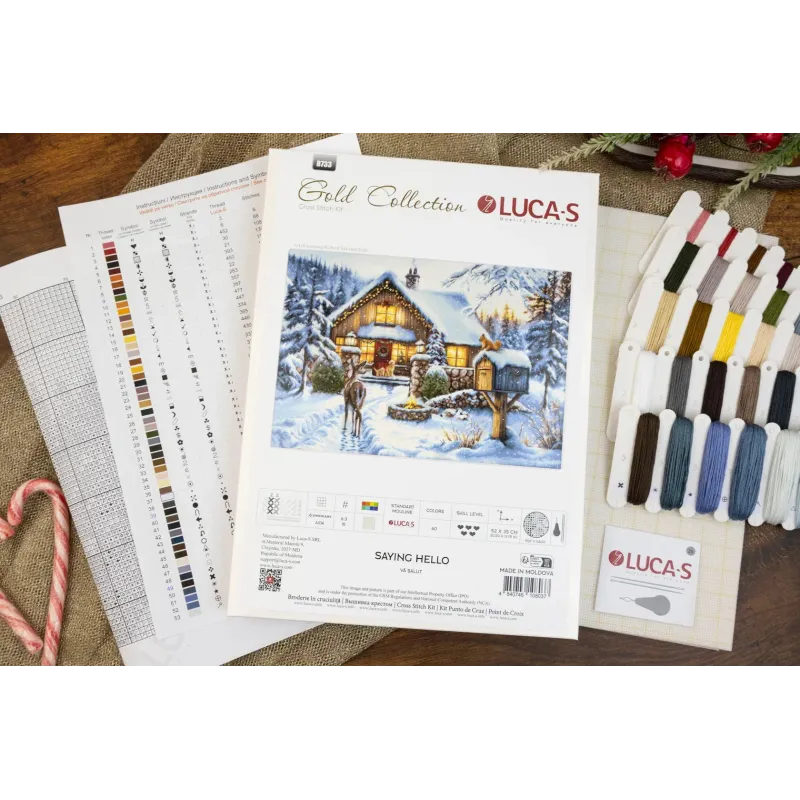 Cross Stitch Kit "Saying Hello"  52 x 35 cm SB733