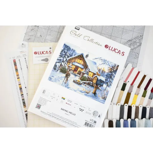 Cross Stitch Kit "Saying Hello"  52 x 35 cm SB733