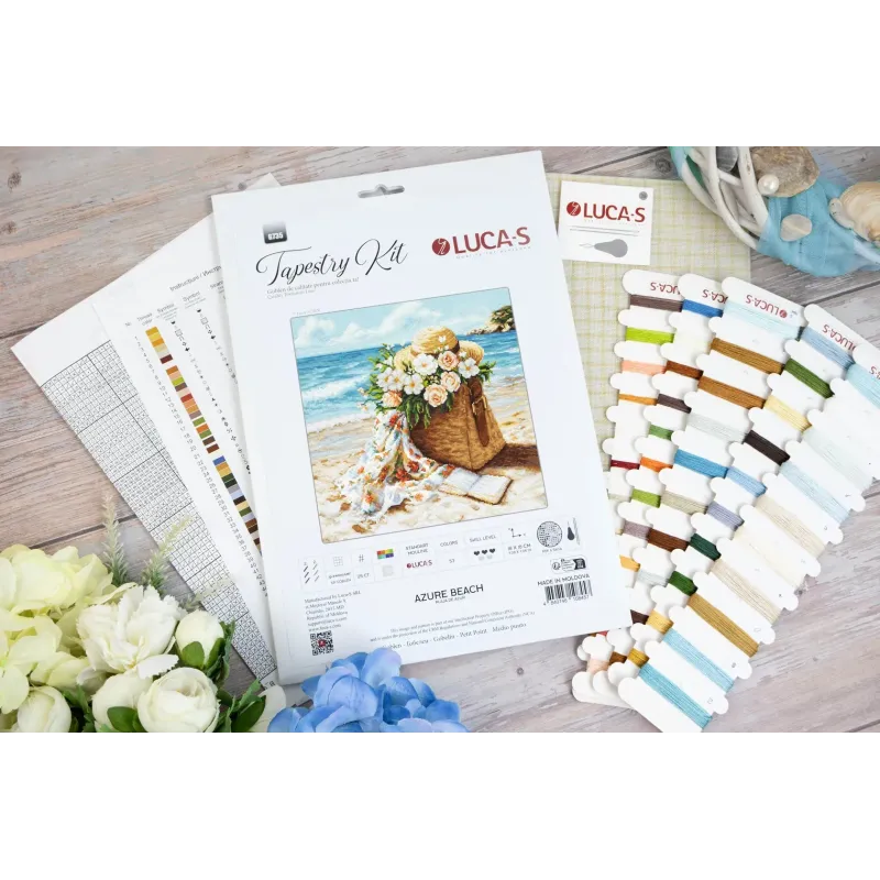 Petit Point Kit "Azure beach" 18 x 18 cm SG735