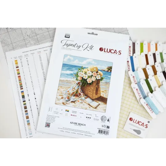 Petit Point Kit "Azure beach" 18 x 18 cm SG735