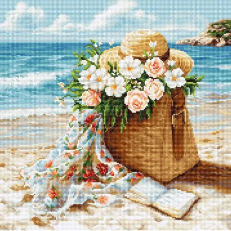 Cross Stitch Kit "Azure beach" 29 x 29 cm SB735
