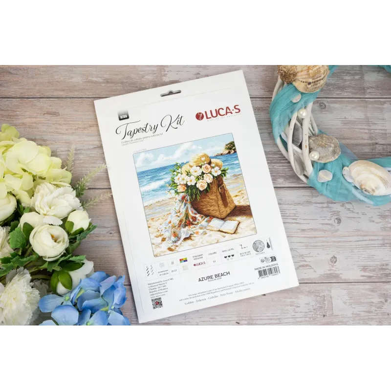 Cross Stitch Kit "Azure beach" 29 x 29 cm SB735