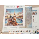 Siuvinėjimo kryželiu rinkinys "Saulėlydis Paryžiuje" 28,57 × 28,57 cm AVA-P119