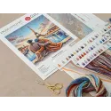 Cross stitch kit "Sunset in Paris" 28.57 × 28.57 cm AVA-P119