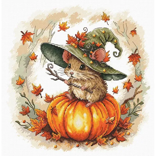 Cross stitch kit "Little Wizard" 24.77 × 25.24 cm AVA-P153