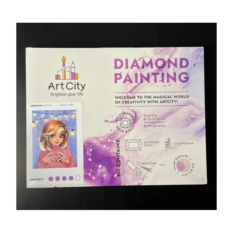 Diamond Painting kit with subframe "Swan" 30x40 cm VA854