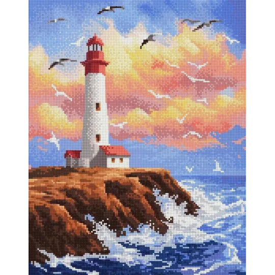 Diamond Painting with subframe Lighthouse 30x40 cm VA817