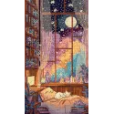 Cross stitch kit "Crystal Moonlight" 18 x 32 cm SLETIL9994
