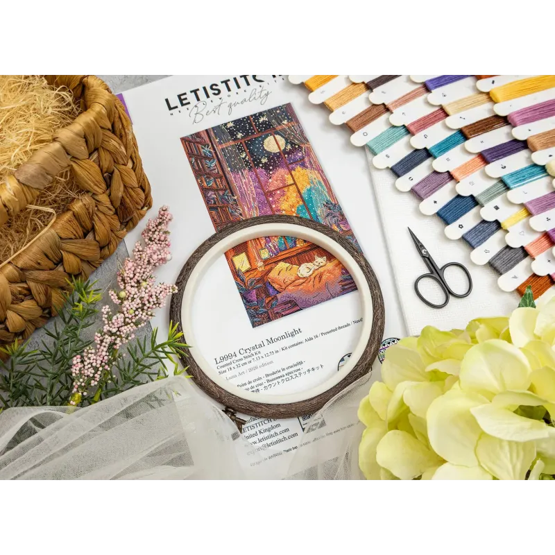 Cross stitch kit "Crystal Moonlight" 18 x 32 cm SLETIL9994