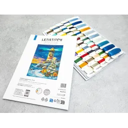 Kit de point de croix "Phare Noël" 23 x 32 cm SLETIL9993