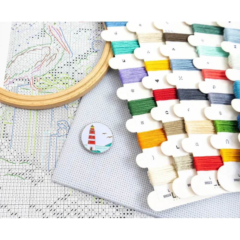 Cross stitch kit "Lighthouse Noel" 23 x 32 cm SLETIL9993