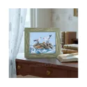 Kit point de croix "Mouettes sur rocher" 12,5 x 11 cm RTOM1106