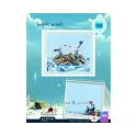 Cross-stitch kit "Seagulls on rock" 12,5 x 11 cm RTOM1106