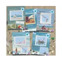 Cross-stitch kit "Seagulls on rock" 12,5 x 11 cm RTOM1106