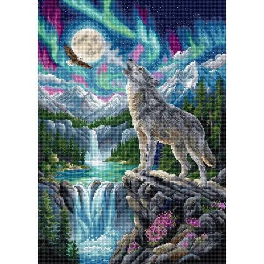 Cross stitch kit "Spirit of the Wild" 23 x 32 cm SLETIL9995