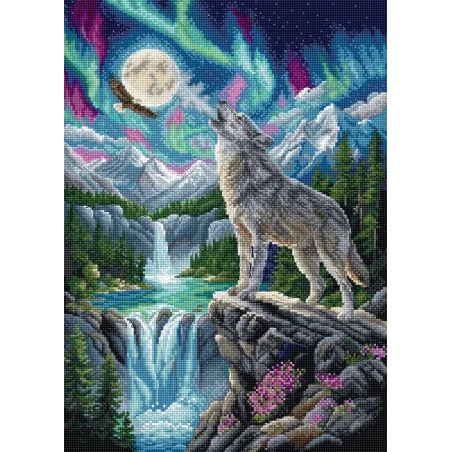 Cross stitch kit "Spirit of the Wild" 23 x 32 cm SLETIL9995