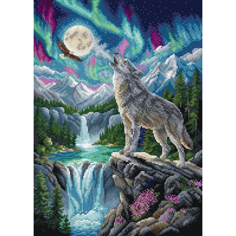 Cross stitch kit "Spirit of the Wild" 23 x 32 cm SLETIL9995