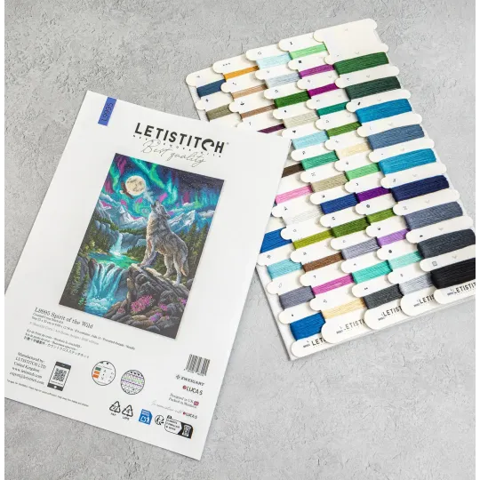Cross stitch kit "Spirit of the Wild" 23 x 32 cm SLETIL9995