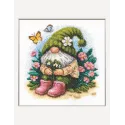 Kreuzstich-Set "Blühender Zwerg" 20x20 cm SRA1042