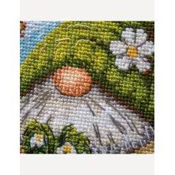 Siuvinėjimo kryželiu rinkinys "Žydintis nykštukas" 20x20 cm SRA1042