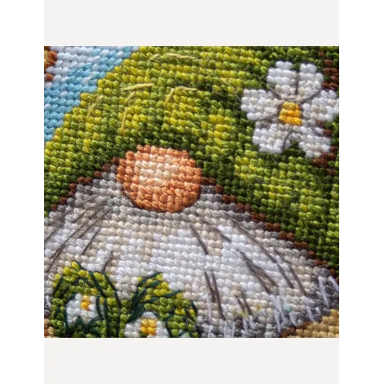 Siuvinėjimo kryželiu rinkinys "Žydintis nykštukas" 20x20 cm SRA1042