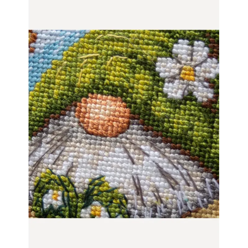 Kreuzstich-Set "Blühender Zwerg" 20x20 cm SRA1042