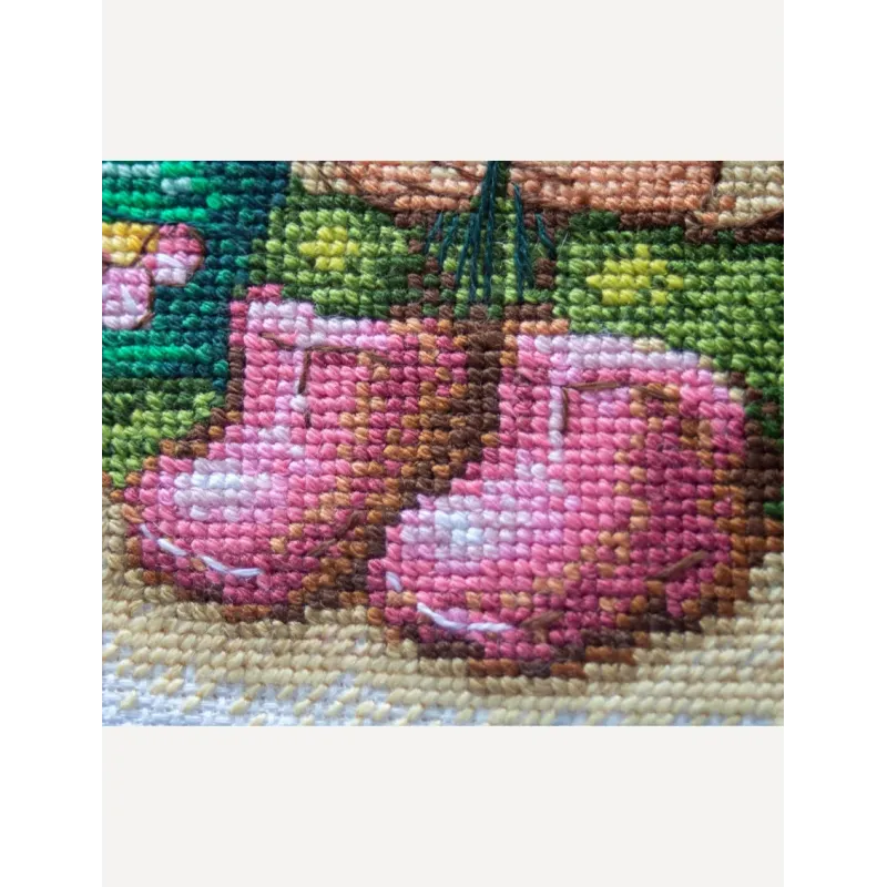Kreuzstich-Set "Blühender Zwerg" 20x20 cm SRA1042