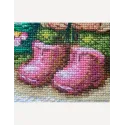 Siuvinėjimo kryželiu rinkinys "Žydintis nykštukas" 20x20 cm SRA1042
