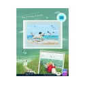 Cross-stitch kits "Dog running on beach" 13x8,5 cm RTOM1108