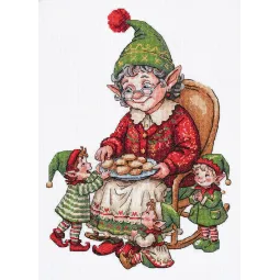 Kryželiu siuvinėjimo rinkinys "Močiutės skanėstai" 19 х 26 cm AAH-346