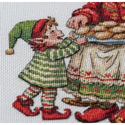 Kryželiu siuvinėjimo rinkinys "Močiutės skanėstai" 19 х 26 cm AAH-346