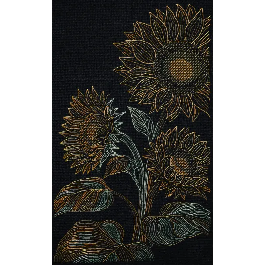 Siuvinėjimo kryželiu rinkinys "Spindesys tamsoje" 18 x 30 cm AAH-342
