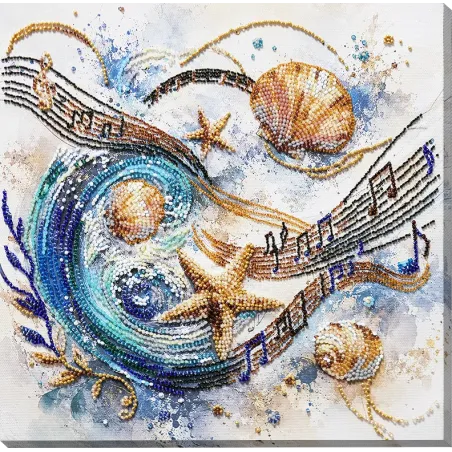 Hauptperlenstickerei-Set "Meeres-Sonate" 25 x 25 cm AAB-992