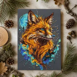 Main Bead Embroidery Kit "Embodiment of Cunning" 22 х 33 cm AAB-988