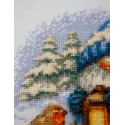 Kreuzstich-Set "Schnee-Gnom" 20x20 cm SRA1045