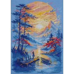 Ristinų siuvinėjimo rinkinys "Vidinė ramybė" 27 x 38 cm AAH-339