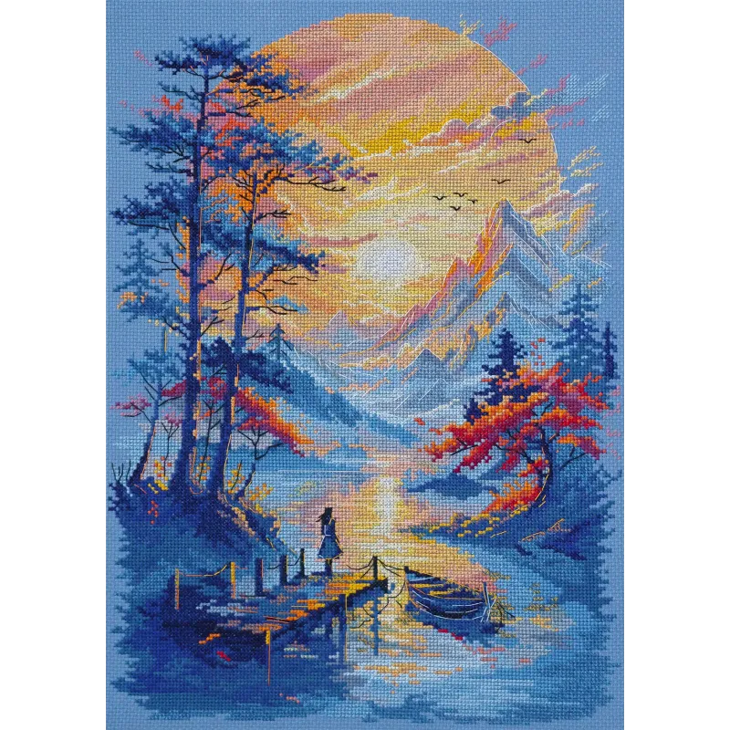 Ristinų siuvinėjimo rinkinys "Vidinė ramybė" 27 x 38 cm AAH-339