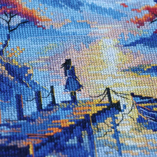 Kreuzstich-Set "Innerer Frieden" 27 x 38 cm AAH-339