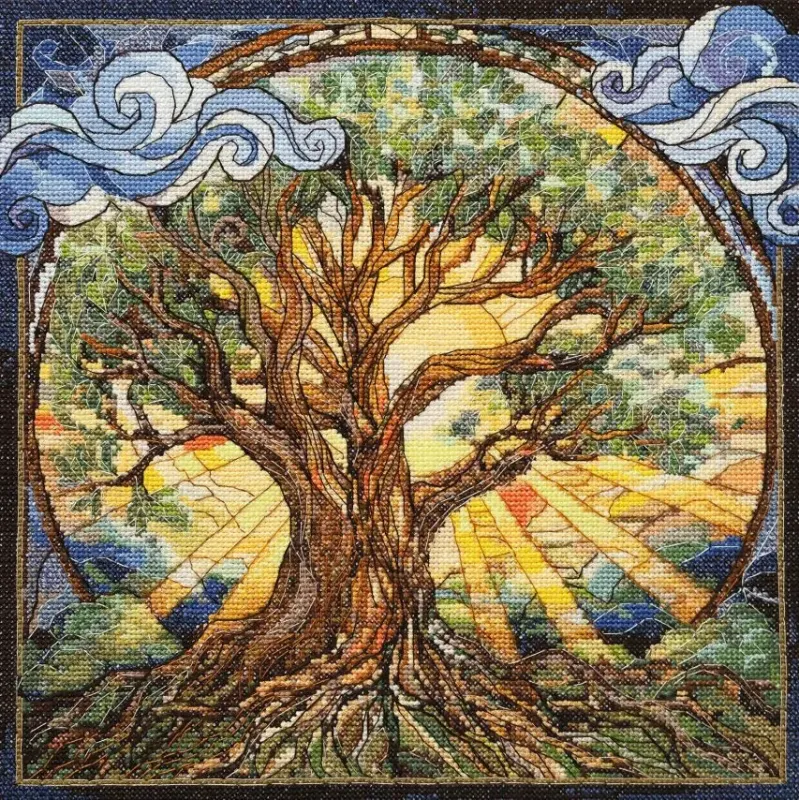 Siuvinėjimo rinkinys "Amžinas medis" 28 x 28 cm AAH-333